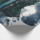 抽象芸術ファンタジー芸術的島 ラッピングペーパー (角)