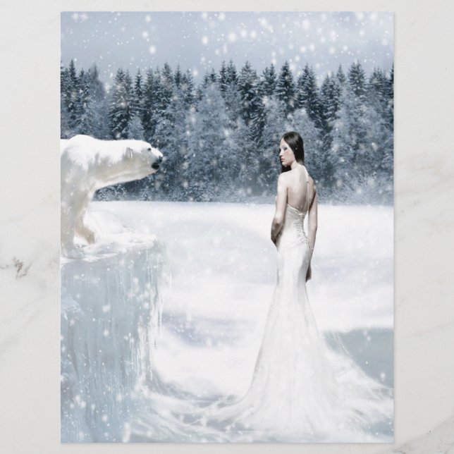 抽象芸術ファンタジー雪 (正面)