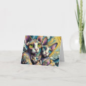 抽象芸術ファンタジーSphynxファミリー カード (正面)