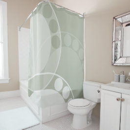 抽象芸術ファーンフォンド – ニュートラル – シャワーカーテン