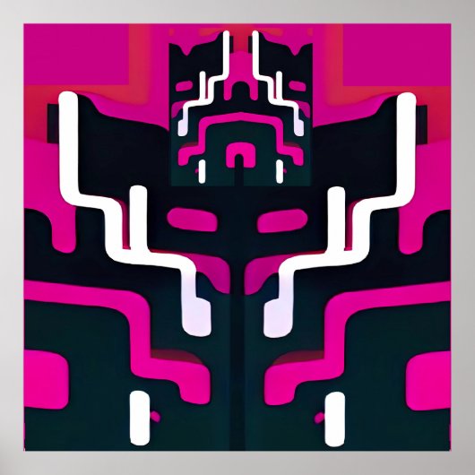 抽象芸術フィエンド – Ken Gage Art ポスター (正面)