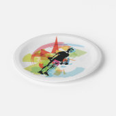 抽象芸術フィットネスアートオブマンリフティングダンベル ペーパープレート (アングル)