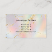 抽象芸術フェイクグラデーション箔 名刺 (裏面)