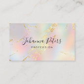 抽象芸術フェイクグラデーション箔 名刺 (正面)