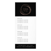 抽象芸術フェイクバラ金ゴールド |価格またはサービス ラックカード (正面)