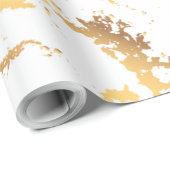 抽象芸術フェイク金ゴールドモダンパターン ラッピングペーパー (ロールコーナー)