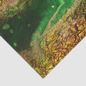 抽象芸術フェイク金ゴールド金属箔グリーンデクページ 薄葉紙 (詳細)