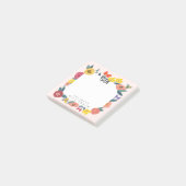 抽象芸術フェミニン野草、葉、蜂 ポストイット (アングル)