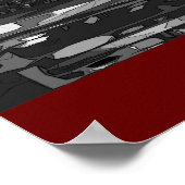 抽象芸術フォトデザイン、12x36インチ ポスター (角)