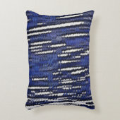抽象芸術フォレストロイヤル – ブルー アクセントクッション (正面(垂直))