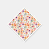 抽象芸術フォワーズカラフルお祝い スタンダードカクテルナプキン (角)