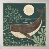 抽象芸術フォヴィスムクジラ ポスター (正面)