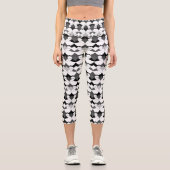 抽象芸術フォークアフリカエチノ伝統的先住民 カプリレギンス (正面)