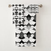 抽象芸術フォークアフリカエチノ伝統的先住民 バスタオルセット (インサイチュ)