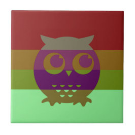 抽象芸術フクロウセラミック写真タイル タイル