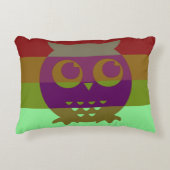抽象芸術フクロウ アクセントクッション (正面)