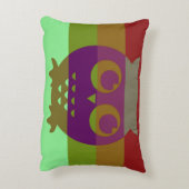 抽象芸術フクロウ アクセントクッション (裏面(縦))