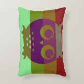 抽象芸術フクロウ アクセントクッション (正面(垂直))