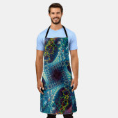 抽象芸術フラクタルの背景 – コンピュータが生成したi エプロン (着用した状態)