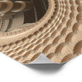 抽象芸術フラクタルアートワークの壁ポスター ポスター (角)