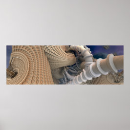 抽象芸術フラクタルアートワークの壁ポスター ポスター