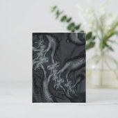 抽象芸術フラクタルパターンとシェイプ。フラクタルアート ポストカード (スタンド正面)