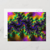 抽象芸術フラクタルパターンとシェイプ。フラクタルアート ポストカード (正面/裏面)