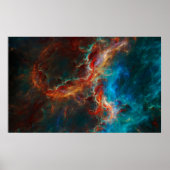 抽象芸術フラクタルパターンとシェイプ。無限の単位 ポスター (正面)