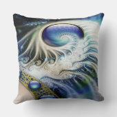 抽象芸術フラクタルファンタジー クッション (裏面)