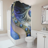 抽象芸術フラクタルファンタジー シャワーカーテン (インサイチュ)