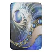 抽象芸術フラクタルファンタジー バスマット (正面縦)