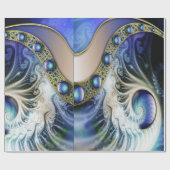 抽象芸術フラクタルファンタジー ラッピングペーパー (フラット)