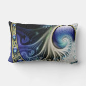 抽象芸術フラクタルファンタジー ランバークッション (裏面)