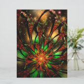 抽象芸術フラクタルフラワーデザイン。 (スタンド正面)