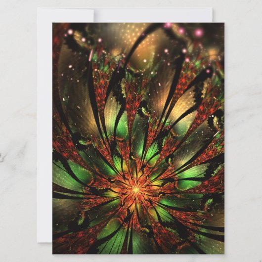 抽象芸術フラクタルフラワーデザイン。 (正面)