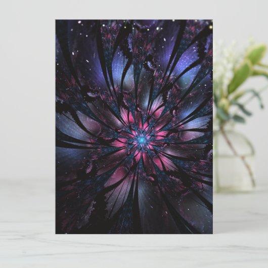 抽象芸術フラクタルフラワーデザイン。 (スタンド正面)