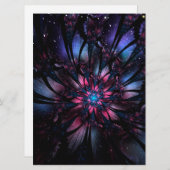 抽象芸術フラクタルフラワーデザイン。 (正面/裏面)