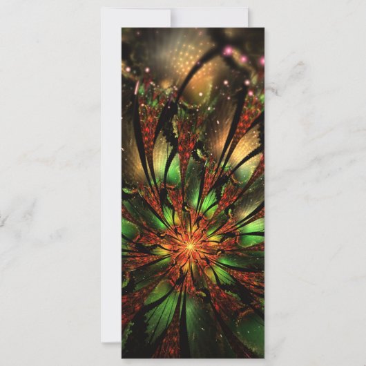 抽象芸術フラクタルフラワーデザイン。 (正面)