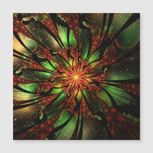 抽象芸術フラクタルフラワーデザイン。 (正面)