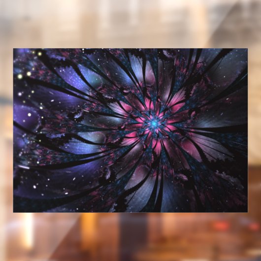 抽象芸術フラクタルフラワーデザイン。 ウィンドウサイン (シート2)