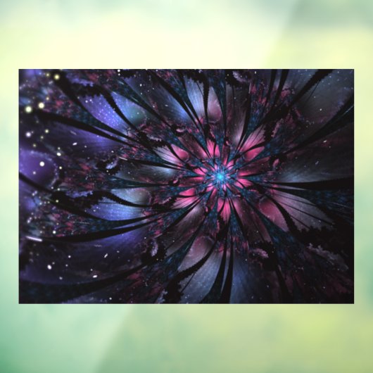 抽象芸術フラクタルフラワーデザイン。 ウィンドウサイン (シート3)