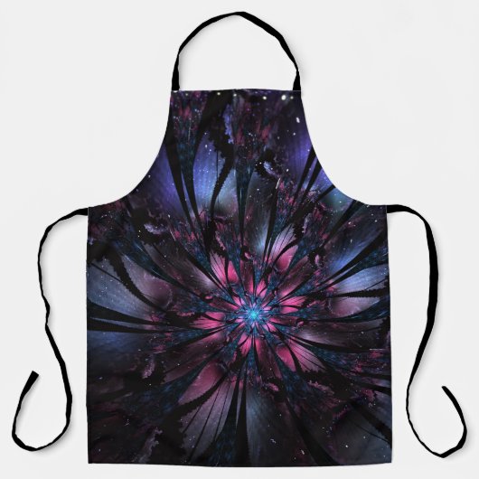 抽象芸術フラクタルフラワーデザイン。 エプロン (正面)