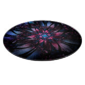 抽象芸術フラクタルフラワーデザイン。 カッティングボード (角)