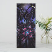 抽象芸術フラクタルフラワーデザイン。 カード (スタンド正面)