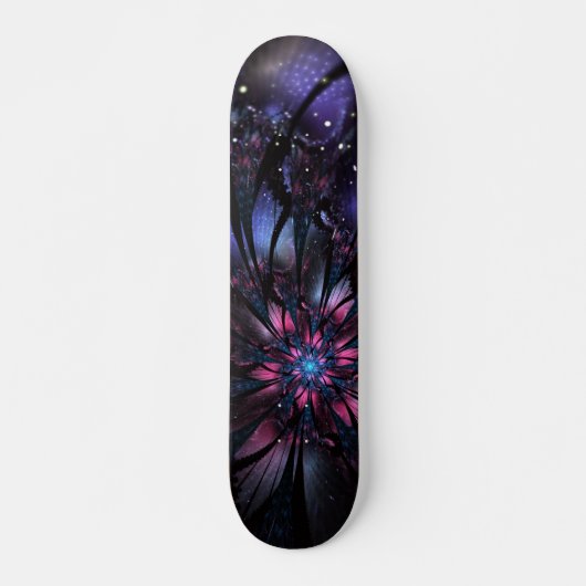 抽象芸術フラクタルフラワーデザイン。 スケートボード (正面)