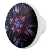 抽象芸術フラクタルフラワーデザイン。 セラミックノブ (右)