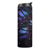 抽象芸術フラクタルフラワーデザイン。 タンブラー (回転左)