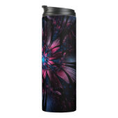 抽象芸術フラクタルフラワーデザイン。 タンブラー (回転右)