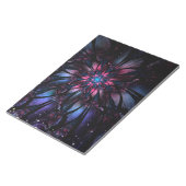抽象芸術フラクタルフラワーデザイン。 ノートパッド (アングル)