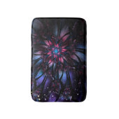 抽象芸術フラクタルフラワーデザイン。 バスマット (正面縦)
